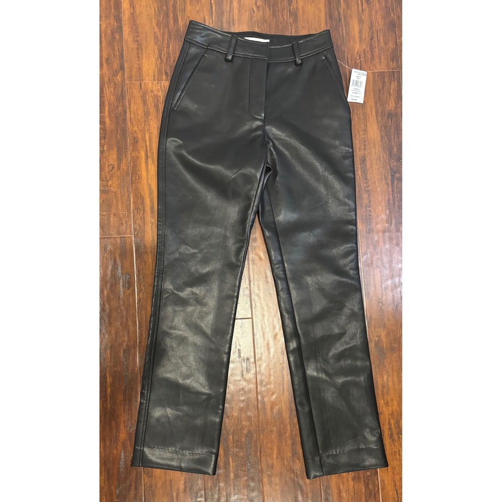 MOD REF size XS Faux Leather Pants Women Black NWT